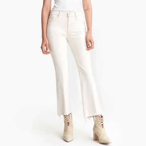 MOTHER The Insider Ankle Fray in Natural Size 28 - Picture 1 of 7